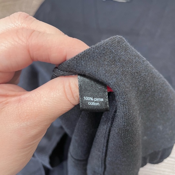 Peruvian Connection Womens L Sweater Dress dark‎ gray V-Neck Pima Cotton Midi - Picture 7 of 8